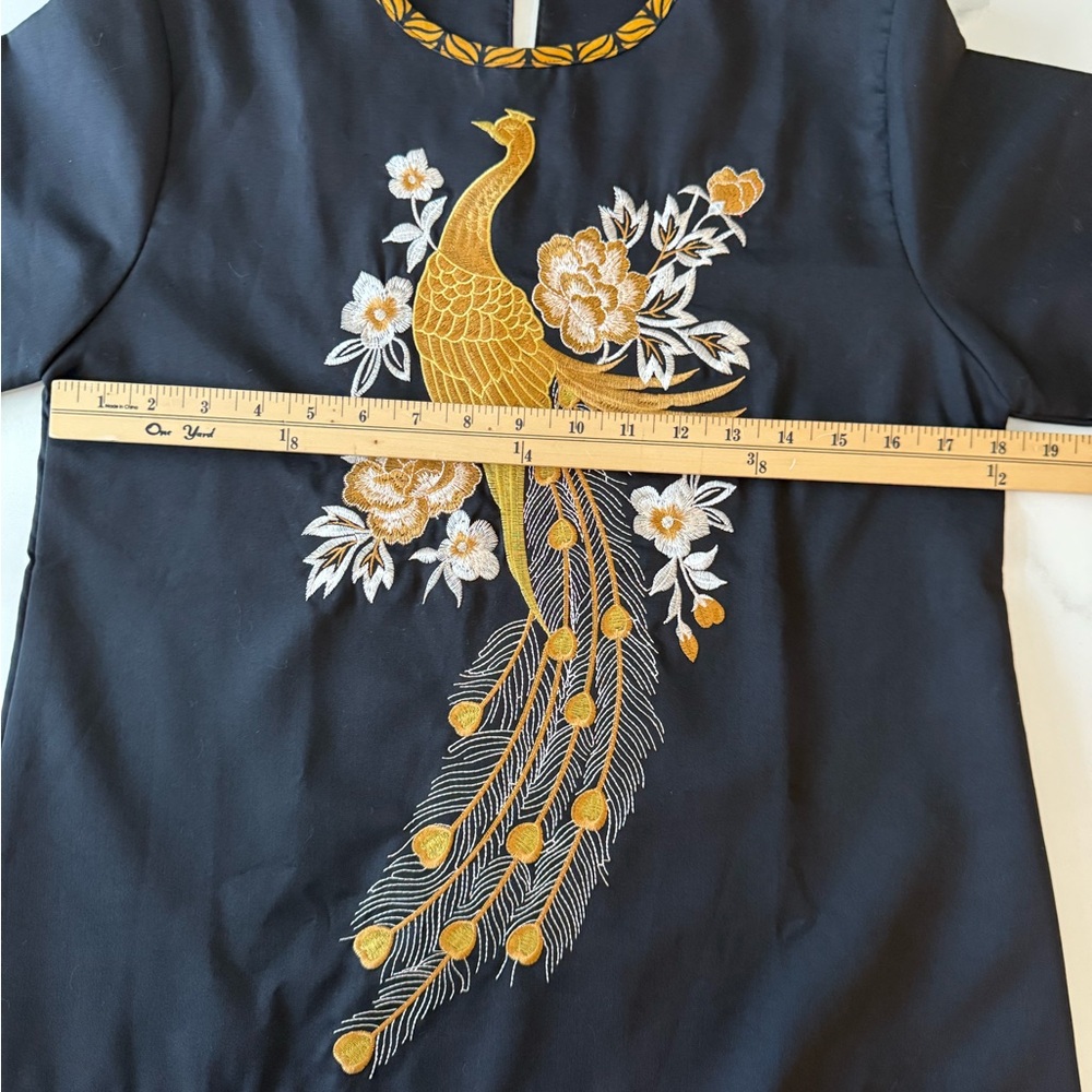 Peacock Embroidered Top by BT Batik Trusmi. Small - Picture 4 of 8